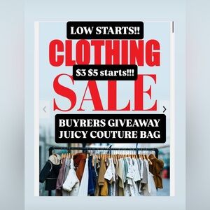 Midnight Madness!!! Friday night Clothes $3 $5 starts!!! Juicy Buyers GIVY!!!